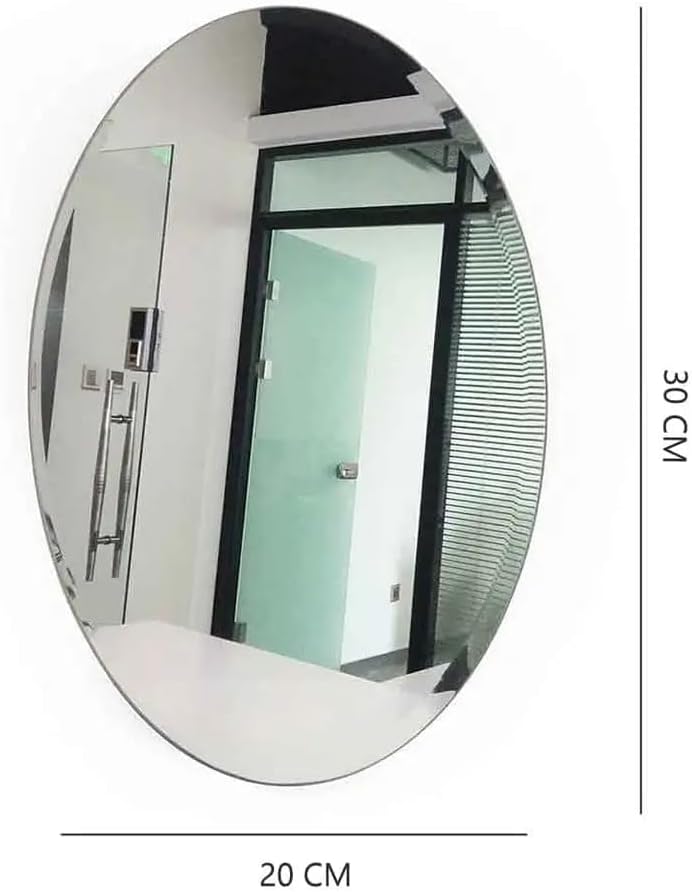 Oval Shape Self-Adhesive Mirror Sticker