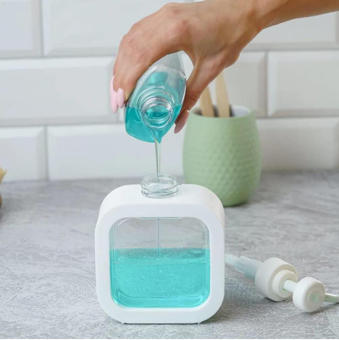 Portable Refillable Soap Dispenser Bottle (300/500ml) | Leak-Proof Pump Bottle for Kitchen, Bathroom, or Shower